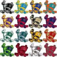 Load image into Gallery viewer, 32 Football Teams Skull Cap Designs Bundle PNG
