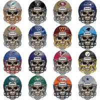Load image into Gallery viewer, 32 Football Teams Skull Helmets Designs Bundle PNG
