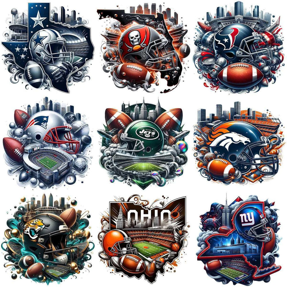 32 Football Teams Smoke Map Logo Designs Bundle PNG
