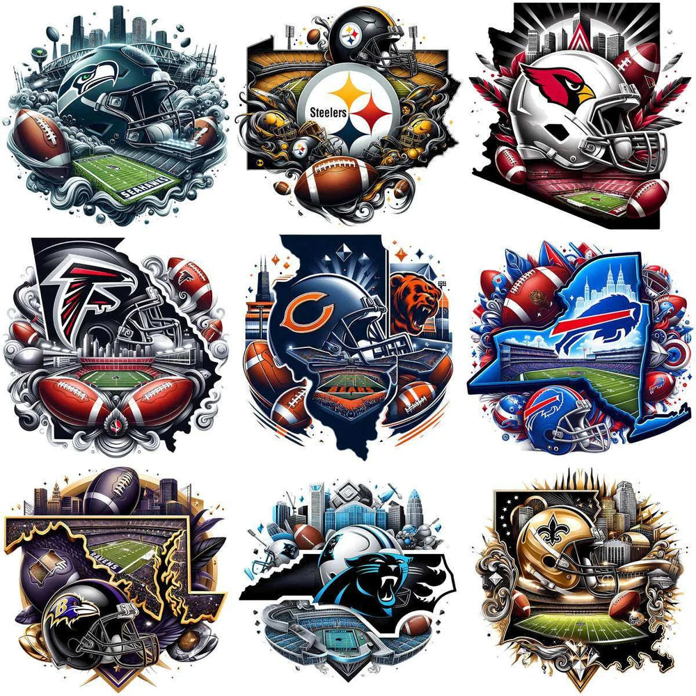 32 Football Teams Smoke Map Logo Designs Bundle PNG