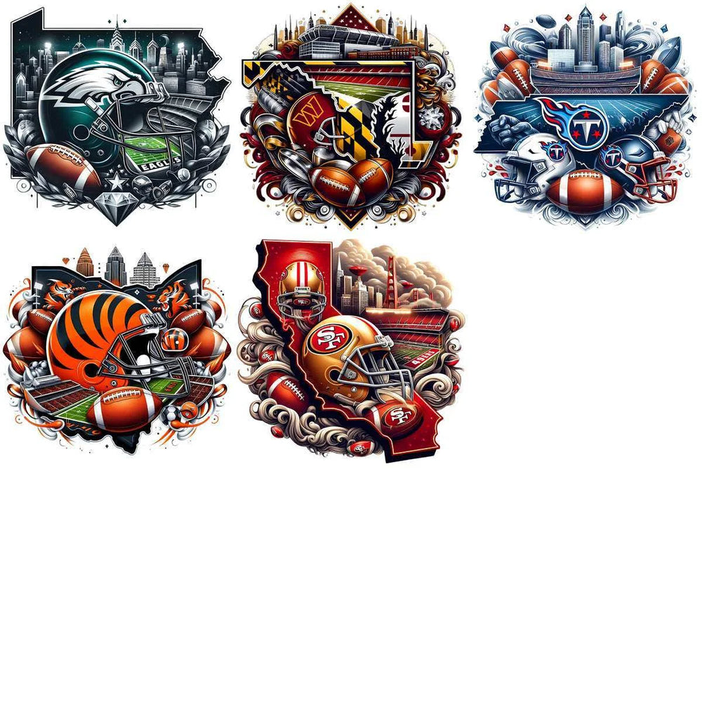 32 Football Teams Smoke Map Logo Designs Bundle PNG