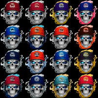 Load image into Gallery viewer, 32 Football Teams Smokin Skull Designs Bundle PNG
