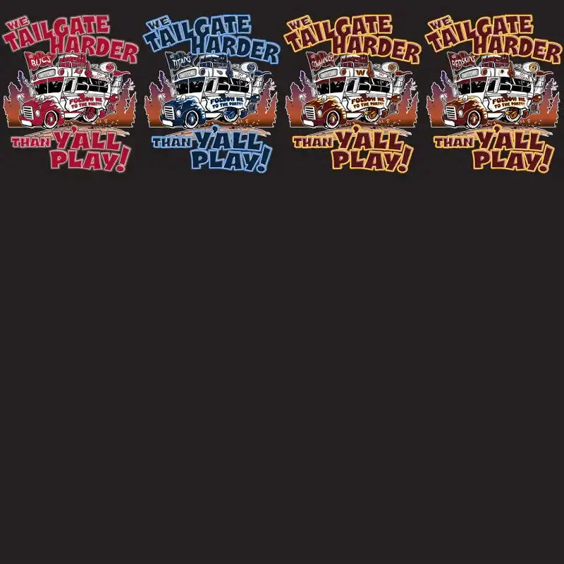 32 Football Teams Tailgate Bus Designs Bundle PNG