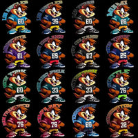 Load image into Gallery viewer, 32 Football Teams Tazmania Designs Bundle PNG
