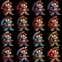 Load image into Gallery viewer, 32 Football Teams Tazmania Designs Bundle PNG
