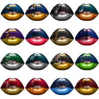 Load image into Gallery viewer, 32 Football Teams Team Lips Designs Bundle PNG
