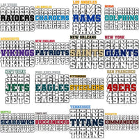 Load image into Gallery viewer, 32 Football Teams Team Names Designs Bundle PNG
