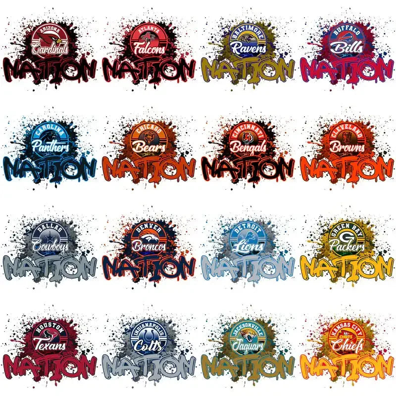 32 Football Teams Team Nation Designs Bundle PNG
