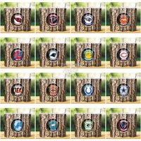 Load image into Gallery viewer, 32 Football Teams Tree Trunk Tumbler Wrap Bundle Jpg

