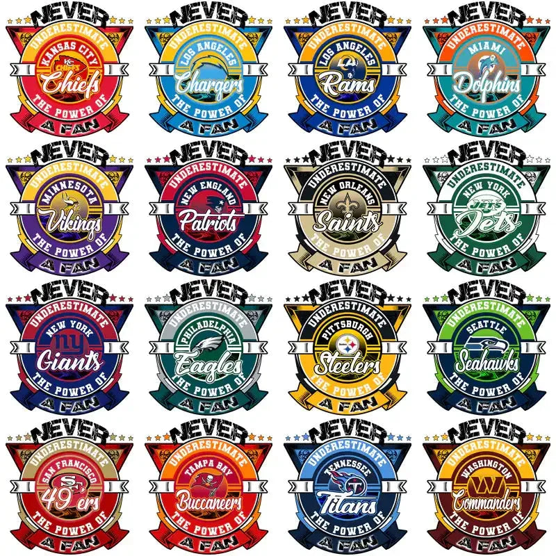 32 Football Teams Underestimated Fan Designs Bundle PNG