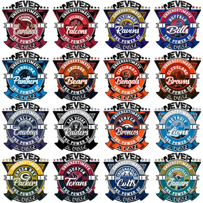 32 Football Teams Underestimated Fan Designs Bundle PNG
