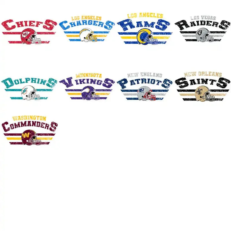 32 Football Teams Vintage Designs Bundle PNG
