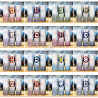 Load image into Gallery viewer, 32 Football Teams Watercolor Glitter Tumbler Wrap Bundle Jpg

