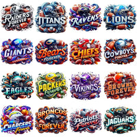 Load image into Gallery viewer, 32 Forever Football Fans Teams Designs Bundle PNG
