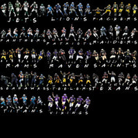 Load image into Gallery viewer, 32 Friends Style Football Teams Designs Bundle PNG
