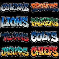 Load image into Gallery viewer, 32 GRAFFITI Football Teams Designs Bundle PNG
