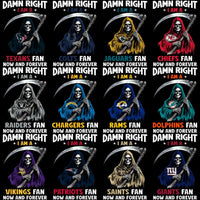 Load image into Gallery viewer, 32 Grim Reaper Football Teams Designs Bundle PNG
