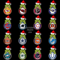 Load image into Gallery viewer, 32 Grin Christmas Football Designs Bundle Png
