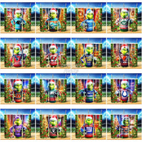 Load image into Gallery viewer, 32 Grinch Christmas Football Tumbler Wrap Bundle Jpg
