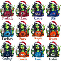 Load image into Gallery viewer, 32 Grinch Lady Starbucks Christmas Football Teams Designs Bundle PNG

