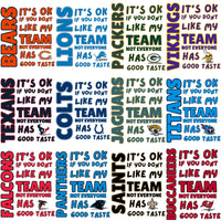 Load image into Gallery viewer, 32 Has Good Taste Football Teams Designs Bundle PNG
