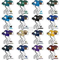 Load image into Gallery viewer, 32 Headless Player Football Teams Designs Bundle Png
