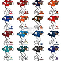 Load image into Gallery viewer, 32 Headless Player Football Teams Designs Bundle Png
