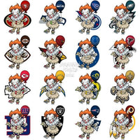 Load image into Gallery viewer, 32 Horror Movie Football Designs Bundle Png
