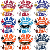 Load image into Gallery viewer, 32 In My Era Football Teams Kiss Designs Bundle PNG
