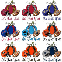 Load image into Gallery viewer, 32 It's Fall Y'all Football Teams Autumn Pumpkin Designs Bundle PNG
