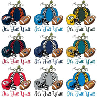 Load image into Gallery viewer, 32 It's Fall Y'all Football Teams Autumn Pumpkin Designs Bundle PNG

