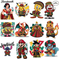 Load image into Gallery viewer, 32 Juneteenth Cartoons Black History Designs Bundle PNG
