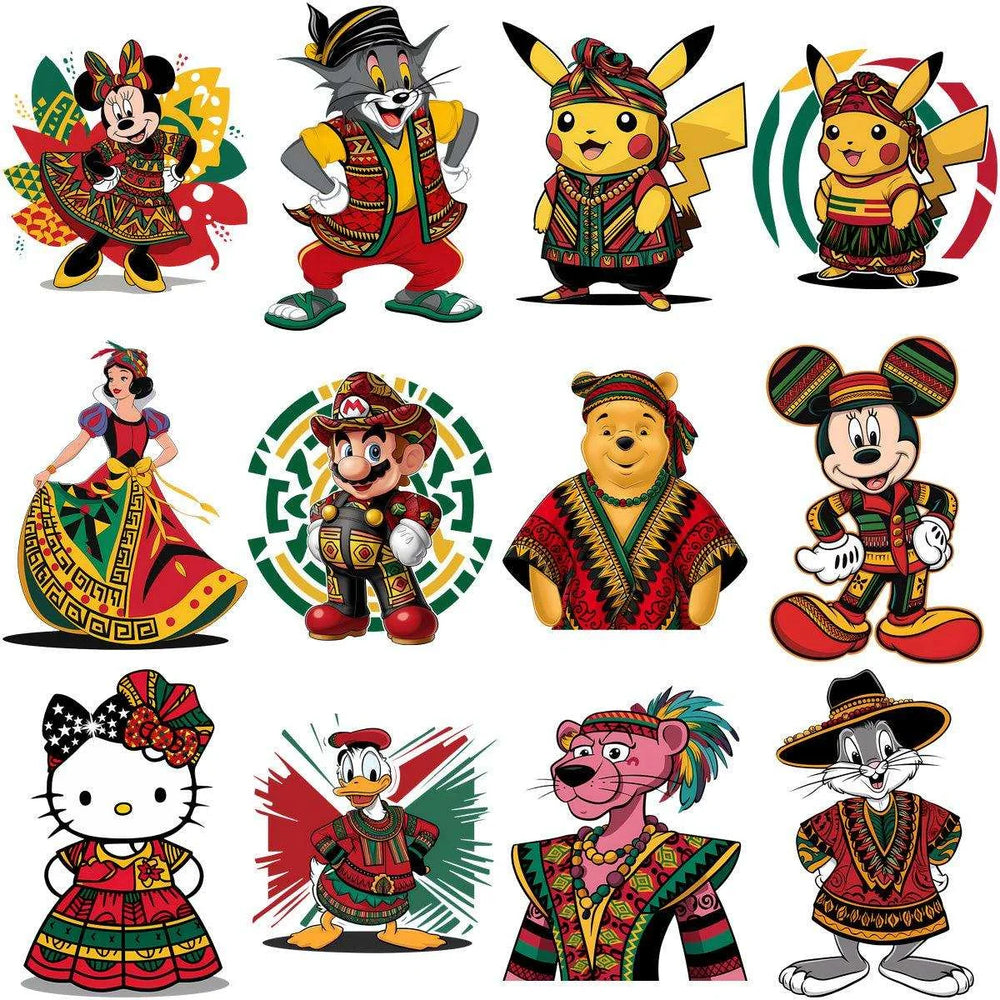 32 Juneteenth Cartoons Black History Designs Bundle PNG