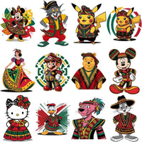 Load image into Gallery viewer, 32 Juneteenth Cartoons Black History Designs Bundle PNG
