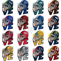 Load image into Gallery viewer, 32 LOVE Football Designs Bundle PNG
