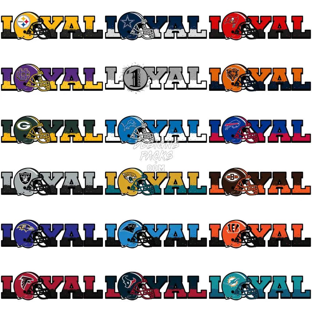 32 Loyal Football Teams Designs Bundle Png