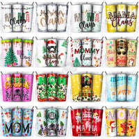 Load image into Gallery viewer, 32 Mama Christmas Mother Tumbler Wrap Bundle Jpg
