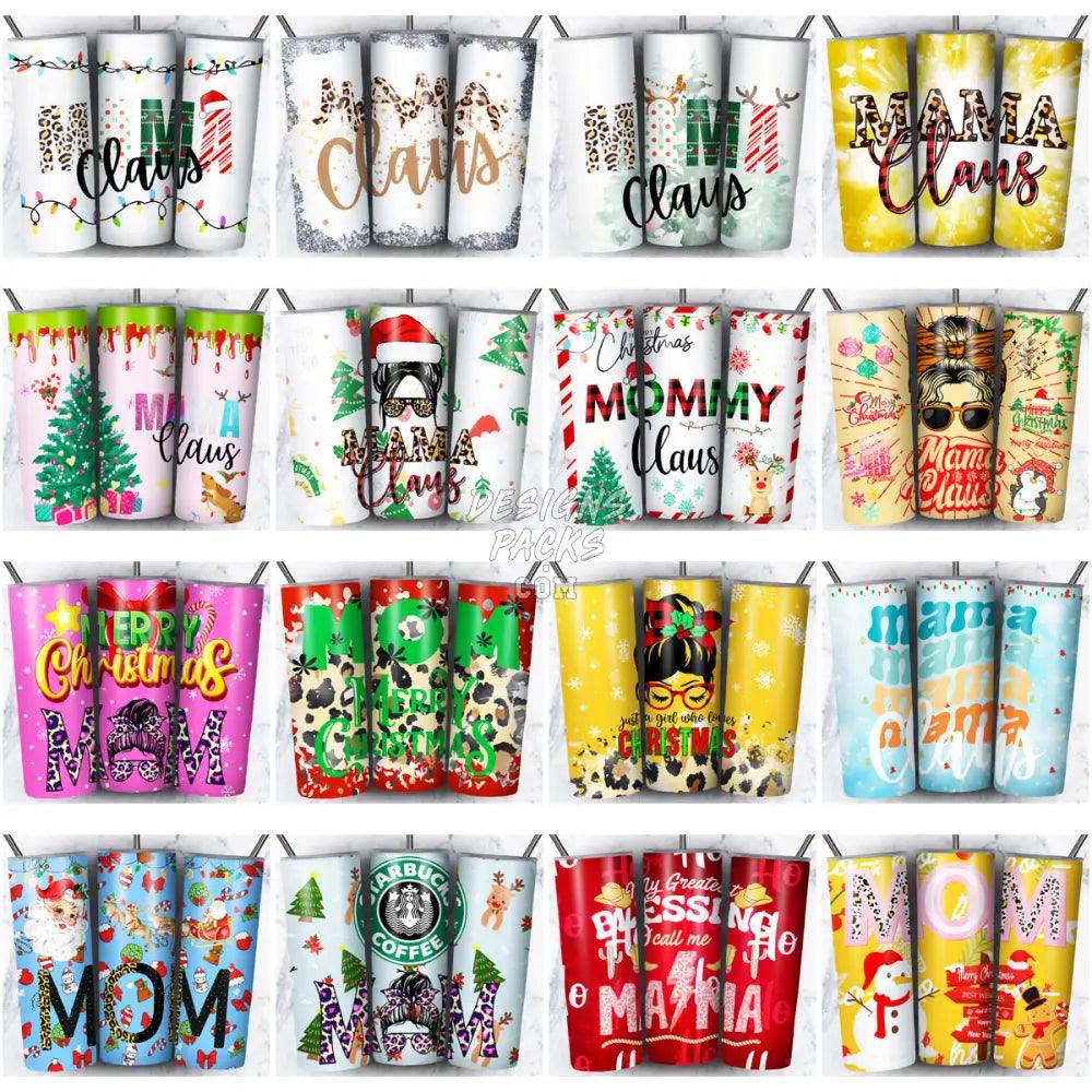 32 Mama Christmas Mother Tumbler Wrap Bundle Jpg