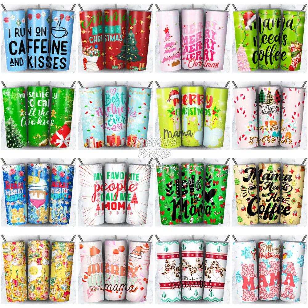 32 Mama Christmas Mother Tumbler Wrap Bundle Jpg