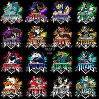 Load image into Gallery viewer, 32 Mascots Football Teams Designs Bundle Png
