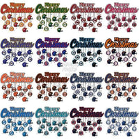 Load image into Gallery viewer, 32 MERRY CHRISTMAS BALLS Football Designs Bundle PNG
