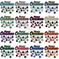 Load image into Gallery viewer, 32 MERRY CHRISTMAS BALLS Football Designs Bundle PNG
