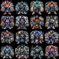 Load image into Gallery viewer, 32 Movie Ghost Car Football Designs Bundle PNG
