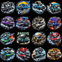 Load image into Gallery viewer, 32 Muscle Car Smoke Football Teams Designs Bundle PNG
