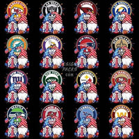 Load image into Gallery viewer, 32 Patriot 4th of July Football Teams Designs Bundle PNG
