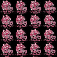 Load image into Gallery viewer, 32 Pink Out Floral October Cancer Awareness Football Helmet Teams Designs Bundle PNG
