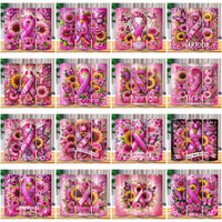 Load image into Gallery viewer, 25 PINK RIBBON Cancer Awareness Tumbler Wrap Bundle JPG
