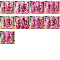 Load image into Gallery viewer, 25 PINK RIBBON Cancer Awareness Tumbler Wrap Bundle JPG
