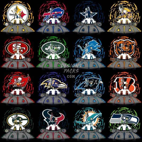 32 Series Rick Football Designs Bundle PNG