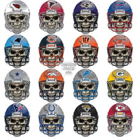 Load image into Gallery viewer, 32 Skull Football Teams Helmets Designs Bundle Png
